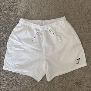 Gymshark White Workout Shorts